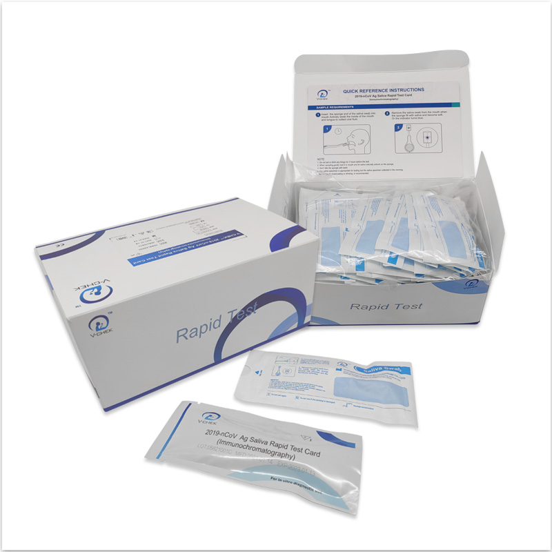 Tarjeta de prueba rápida V-CHEK ™ 2019-nCoV Ag sin hilo nasofaríngeo